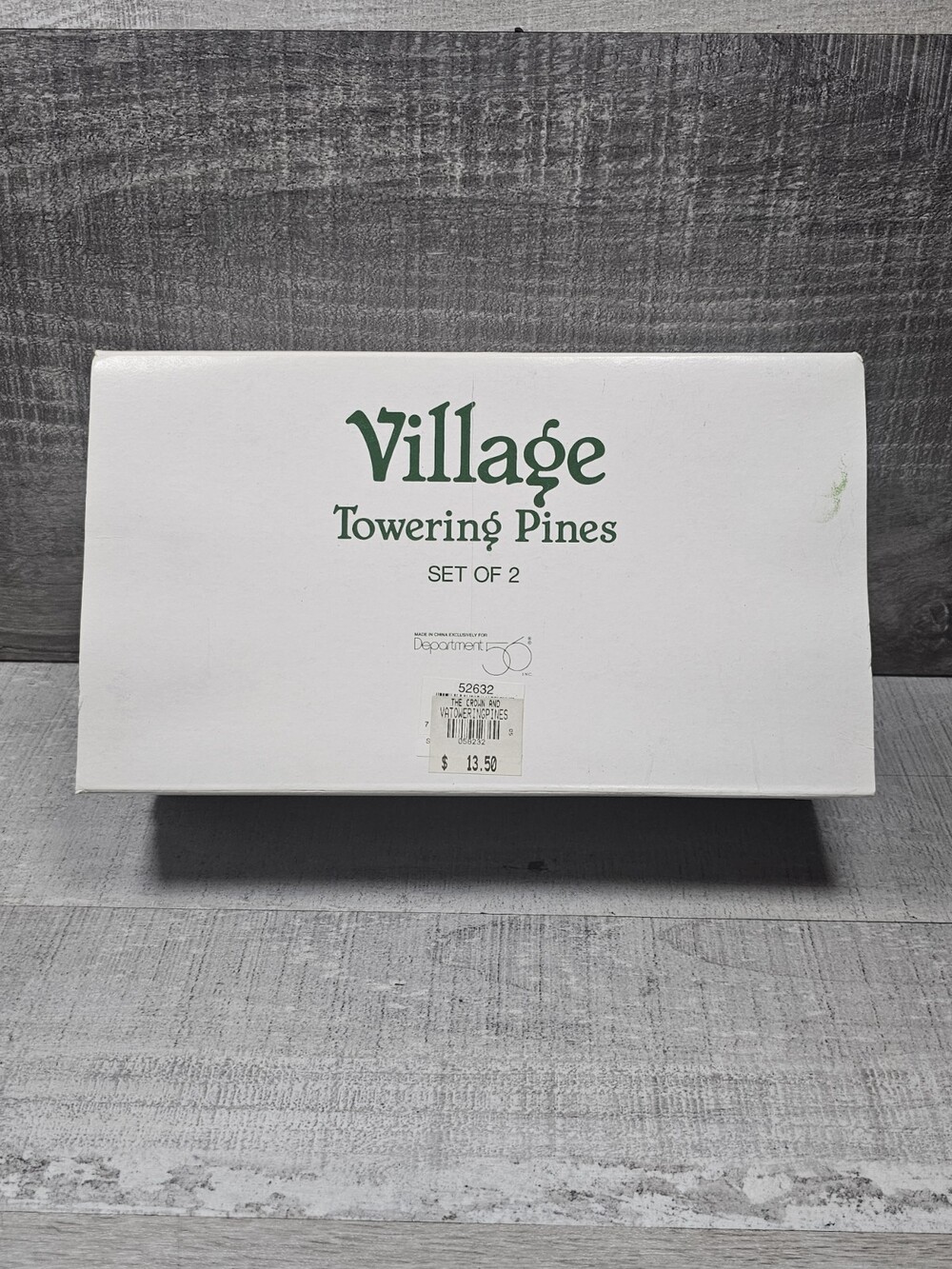 Department 56 Village Towering Pines With Cardinals One Christmas 52632 W Box